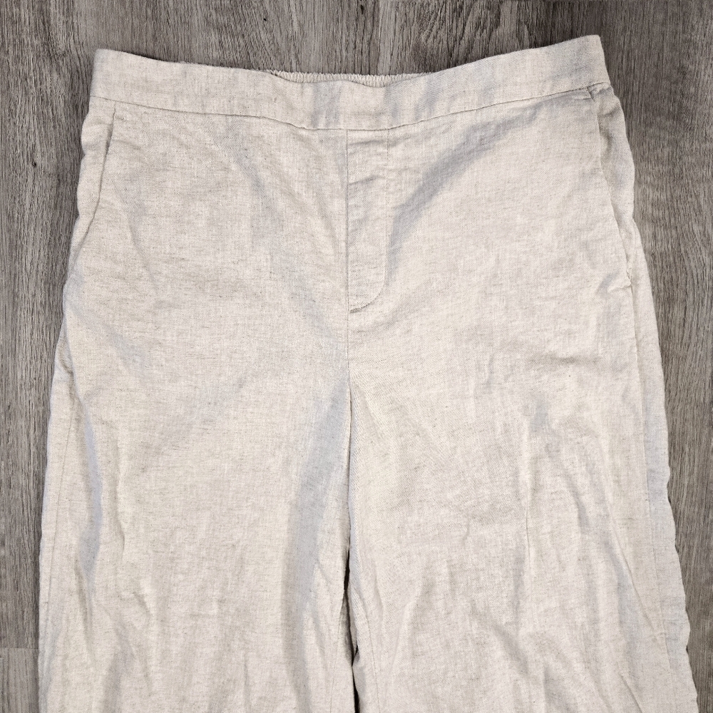BANANA REPUBLIC High Rise Hayden Wide Leg Linen Blend Pants - Picture 3 of 9